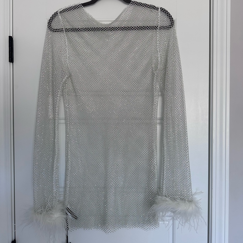 NWT White fox dress